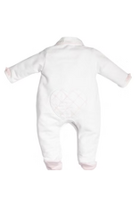 First First-rompersuit-couture lace heart-white pink