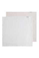 Baby's only - Hydrofiele doek Tender linen/wit - 115x115 - 2-pack