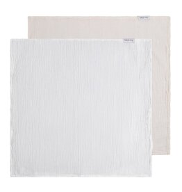 Baby's only - Hydrofiele doek Tender linen/wit - 115x115 - 2-pack
