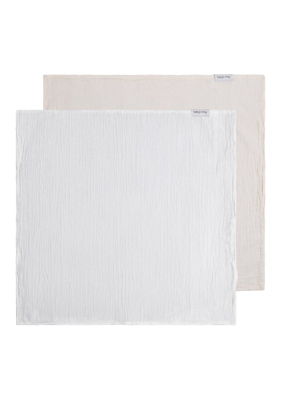 Baby's only - Hydrofiele doek Tender linen/wit - 115x115 - 2-pack