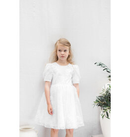 Tartine & Chocolat Tartine et Chocolat - Ceremoniejurk Maraine - wit/pailetten