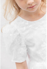 Tartine & Chocolat Tartine et Chocolat - Ceremoniejurk Maraine - wit/pailetten