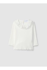 Laranjinha Laranjinha - Lange mouwen blouse wit met kraag