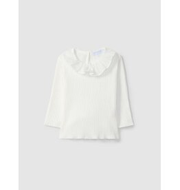 Laranjinha Laranjinha - Lange mouwen blouse wit met kraag