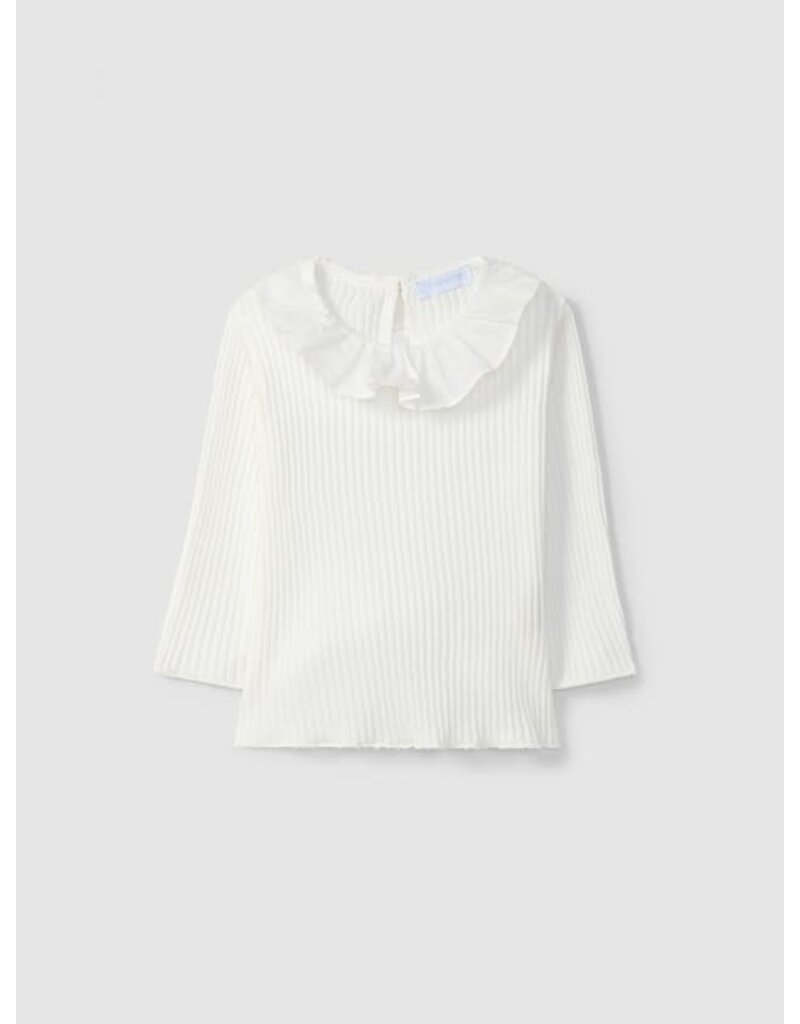 Laranjinha Laranjinha - Lange mouwen blouse wit met kraag