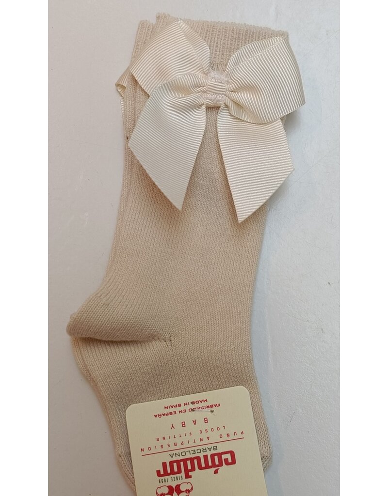 Condor Kniekous Condor met satijnen strik-linen