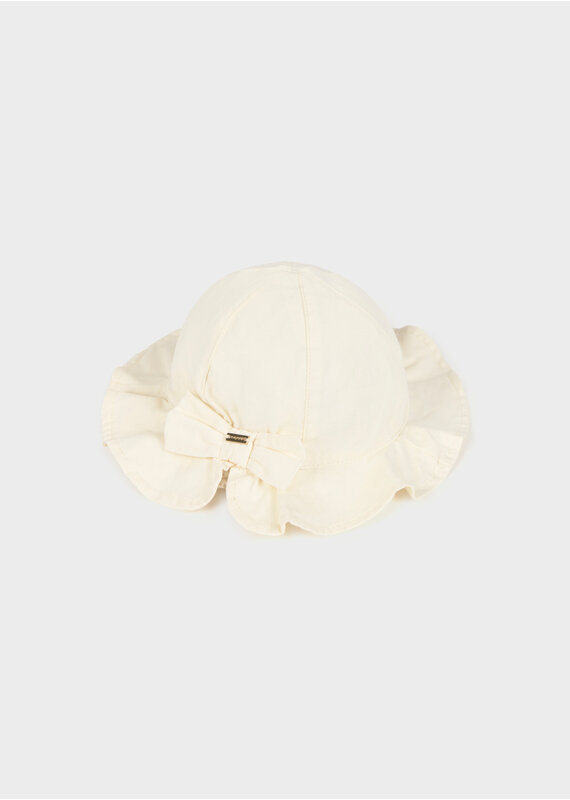 mayoral Mayoral-zonnehoed strik-gebroken wit