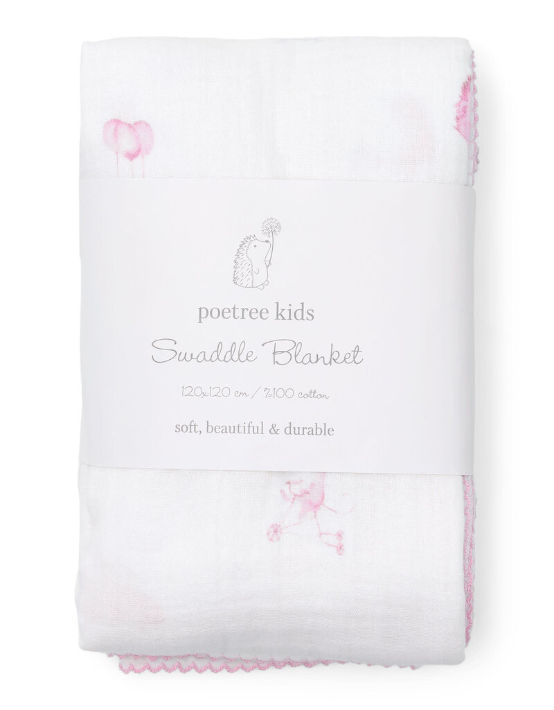 Poetree Kids Poetree - Tetradoek 120x120 - Pink Dreams