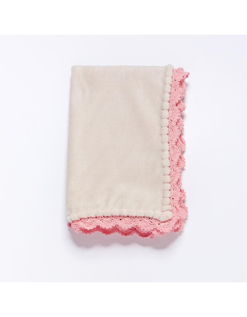 Yaarn Yaarn handmade - fleece 70x100cm beige/wit