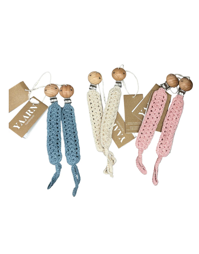 Yaarn Yaarn - pacifier strap wit