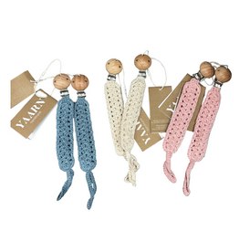 Yaarn Yaarn - pacifier strap licht blauw
