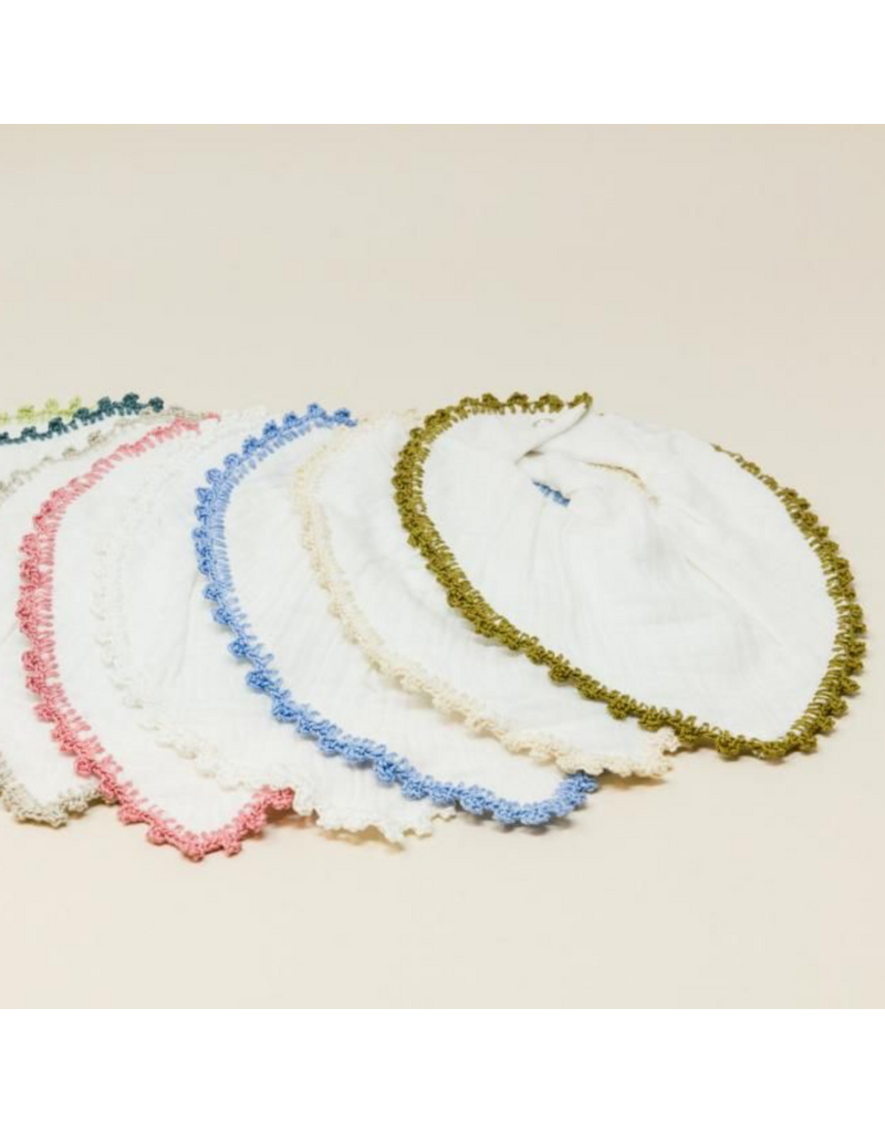 Yaarn Yaarn - muslin bib licht blauw