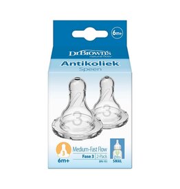 Dr. Brown's Dr. Browns - Speenfase 3 - Standaardfles (2stuks)