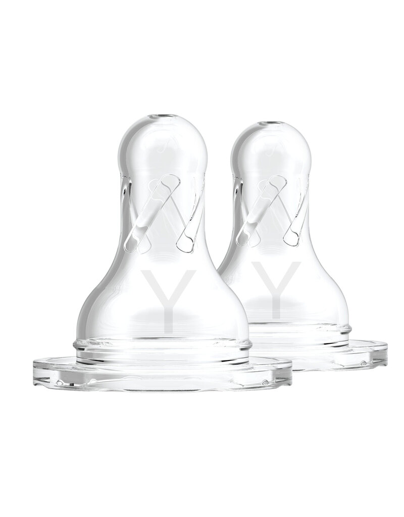 Dr. Brown's Dr. Browns - Y-cut speen - Standaardfles (2stuks) (snelle/dikke voeding)