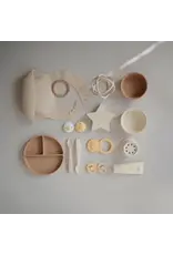 Mushie Mushie - slabbetje met opvangbakje shifting sand