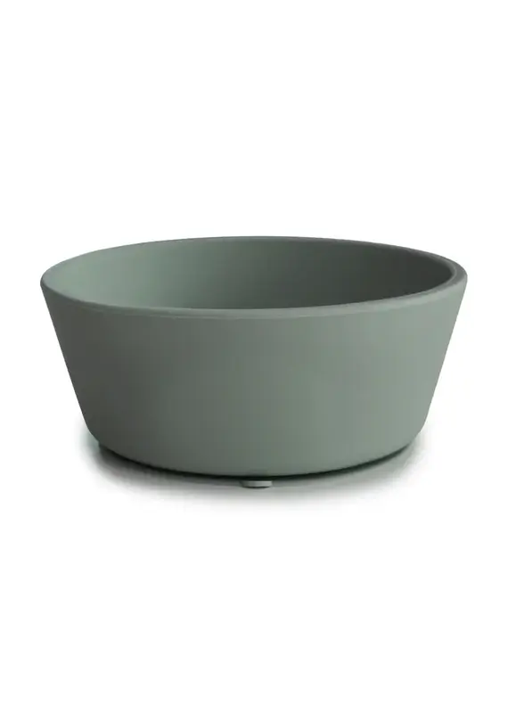 Mushie Mushie - Silicone Bowl Rond Met Zuignap - dried thyme