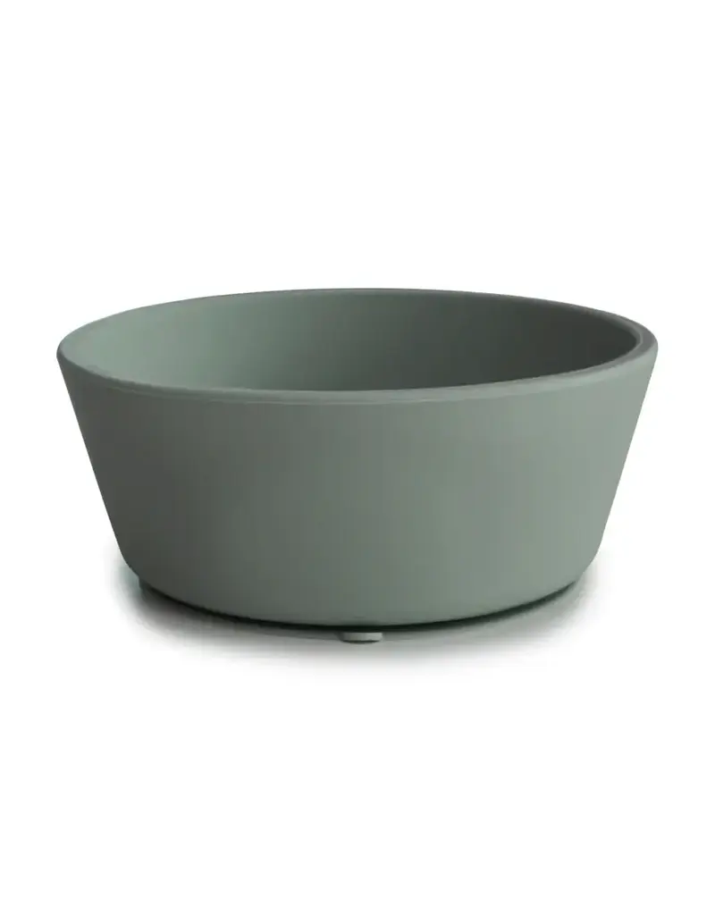 Mushie Mushie - Silicone Bowl Rond Met Zuignap - dried thyme
