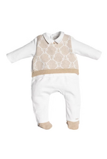 First First - kruippakje wit/beige signature 1m