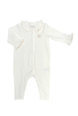 Poetree Kids Poetree - kruippakje  Nikki Crème Jersey met ruffles