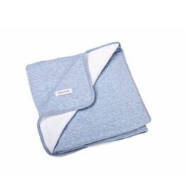 Poetree Kids Poetree -Wiegdeken gevoerd Chevron Denim Blue