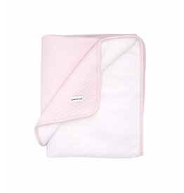 Poetree Kids Poetree - Wiegdeken gevoerd Chevron Light Pink
