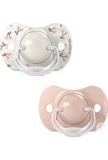 suavinex Suavinex - set van 2 fopspenen birdies-roze-SILICONEN