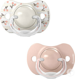 suavinex Suavinex - set van 2 fopspenen birdies-roze-SILICONEN