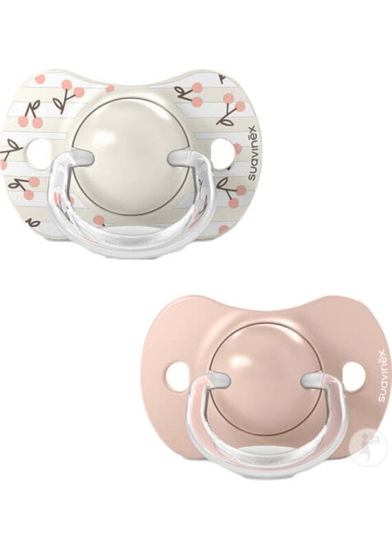 suavinex Suavinex - set van 2 fopspenen birdies-roze-SILICONEN