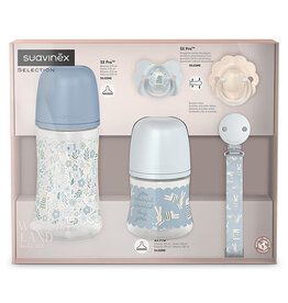 suavinex Wonderland-Welcome baby set-blauw-Wonderful