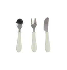 Beaba Beaba-3-delig inox bestek-grijsgroen
