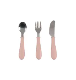 Beaba Beaba-3-delig inox bestek-cotton candy