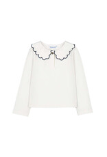mayoral Mayoral - Blouse Louise - Kraag donkerblauwe afwerking