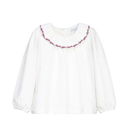 mayoral Mayoral - Ruffled Blouse - Love you wit/bordeaux
