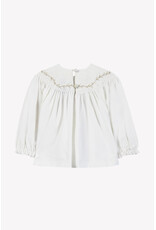 Tartine & Chocolat Tartine et chocolat- blouse met goud borduurwerk