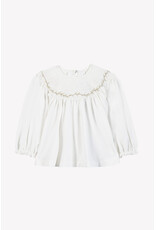 Tartine & Chocolat Tartine et chocolat- blouse met goud borduurwerk