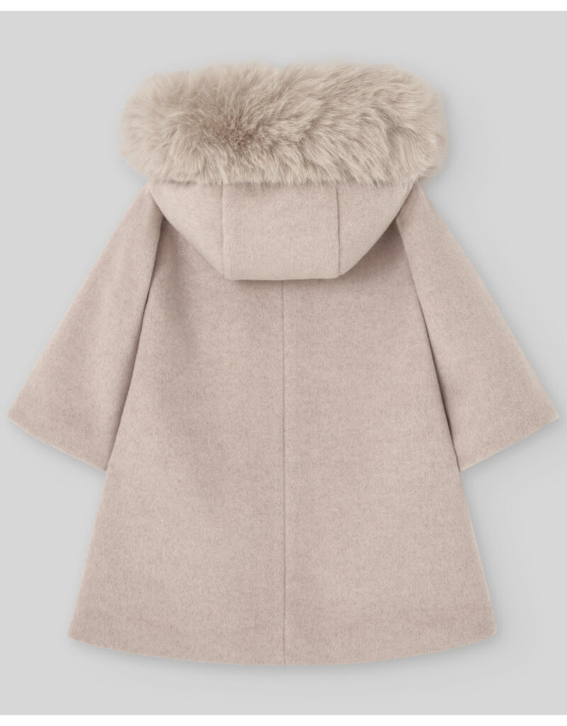 Paz Rodriguez Paz - winterjas geweven hazelnut