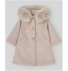 Paz Rodriguez Paz - winterjas geweven hazelnut