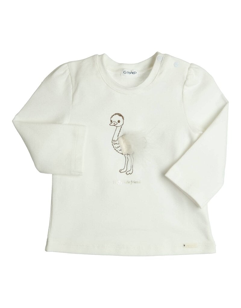 Gymp Gymp - longsleeve fluffy friend white