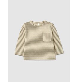 Laranjinha Laranjinha - Longsleeve striped blouse - Khaki