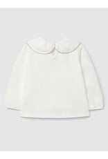 Laranjinha Laranjinha - Blouse Off-white met beige detail - Luna