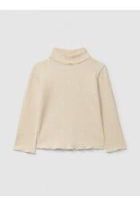 Laranjinha Laranjinha - Rolkraag blouse - beige