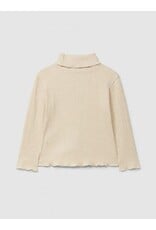 Laranjinha Laranjinha - Rolkraag blouse - beige