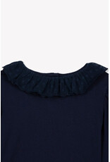 Bonton Bonton - bloesje met kraag blue