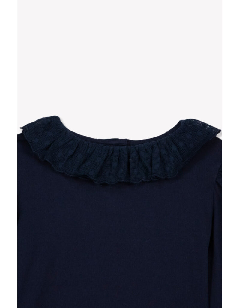 Bonton Bonton - bloesje met kraag blue