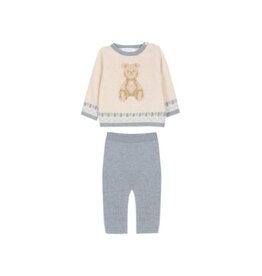 Patachou Patachou - beren set ecru/blauw