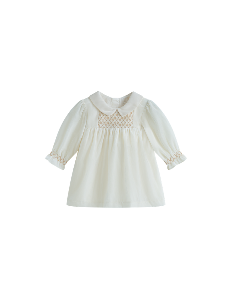 C'era una volta C'era Una Volta - Samantha Baby Dress Cream