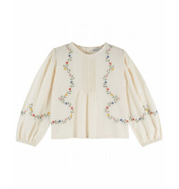 Emile & Ida Emile & Ida - Blouse embroidery flowers