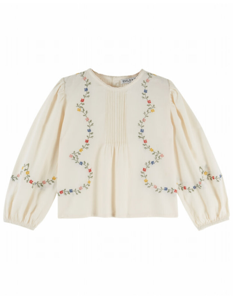 Emile & Ida Emile & Ida - Blouse embroidery flowers
