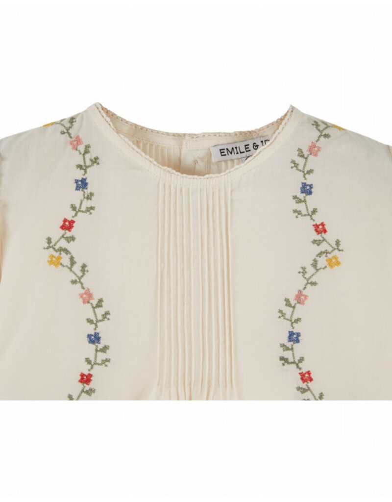 Emile & Ida Emile & Ida - Blouse embroidery flowers