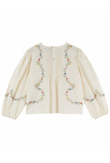 Emile & Ida Emile & Ida - Blouse embroidery flowers